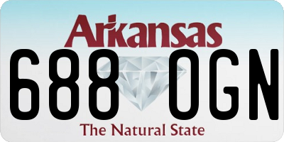 AR license plate 688OGN