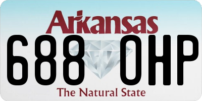 AR license plate 688OHP