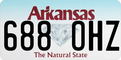 AR license plate 688OHZ