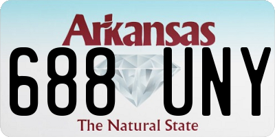 AR license plate 688UNY