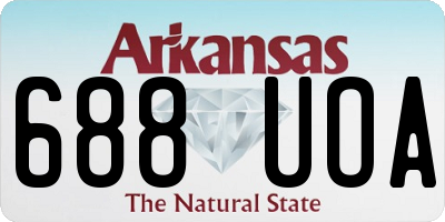 AR license plate 688UOA