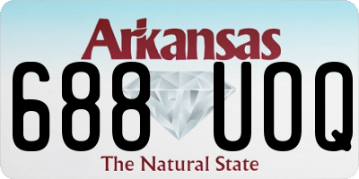 AR license plate 688UOQ