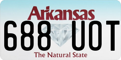 AR license plate 688UOT