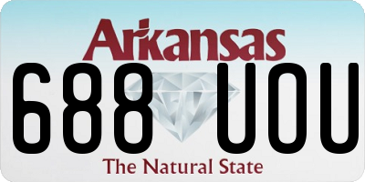 AR license plate 688UOU