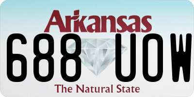 AR license plate 688UOW