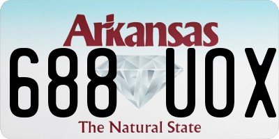 AR license plate 688UOX