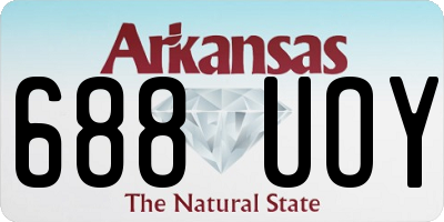 AR license plate 688UOY