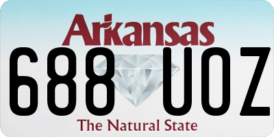 AR license plate 688UOZ