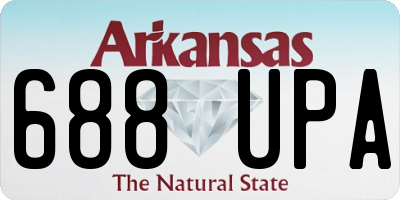AR license plate 688UPA