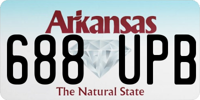 AR license plate 688UPB