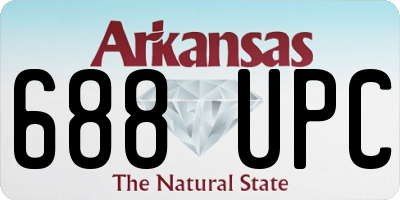AR license plate 688UPC