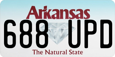 AR license plate 688UPD
