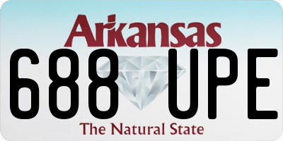 AR license plate 688UPE