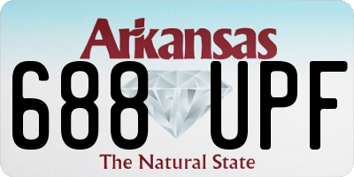 AR license plate 688UPF