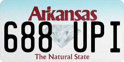 AR license plate 688UPI