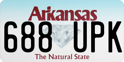 AR license plate 688UPK