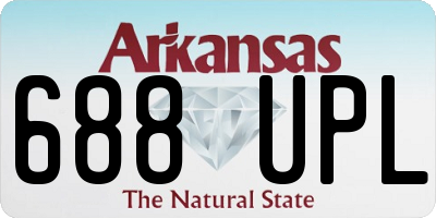 AR license plate 688UPL
