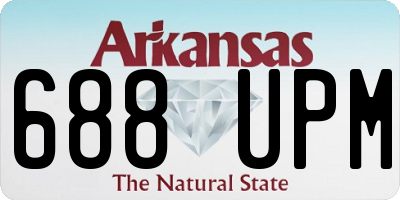 AR license plate 688UPM