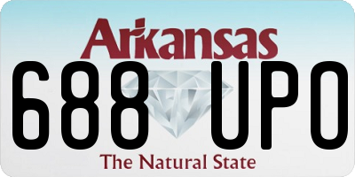 AR license plate 688UPO