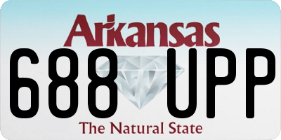 AR license plate 688UPP