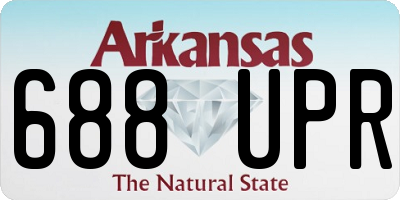 AR license plate 688UPR