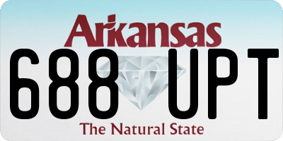 AR license plate 688UPT