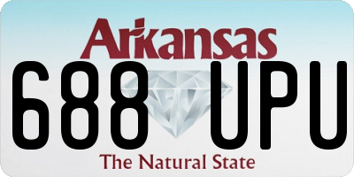 AR license plate 688UPU