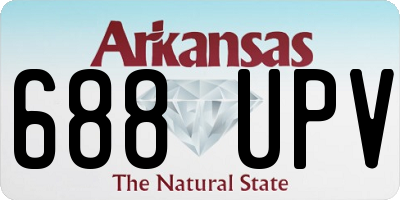 AR license plate 688UPV
