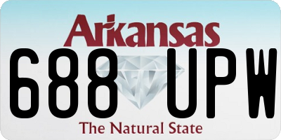 AR license plate 688UPW