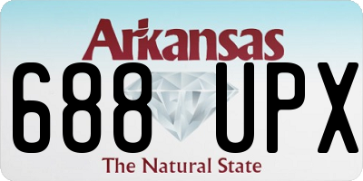 AR license plate 688UPX