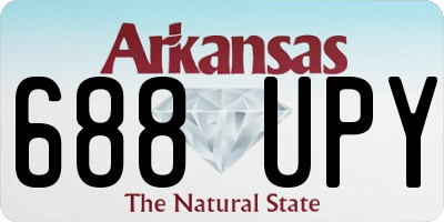 AR license plate 688UPY