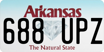 AR license plate 688UPZ