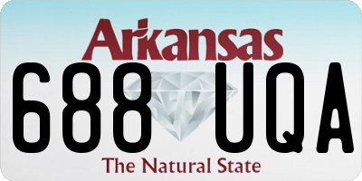 AR license plate 688UQA