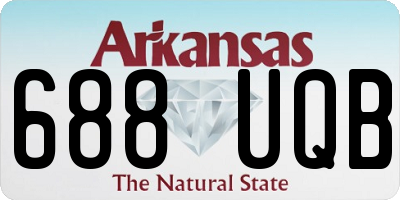 AR license plate 688UQB