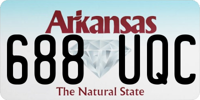AR license plate 688UQC