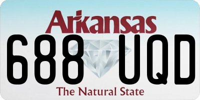AR license plate 688UQD