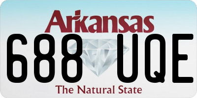 AR license plate 688UQE
