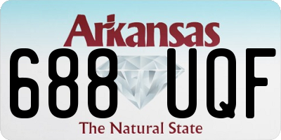 AR license plate 688UQF