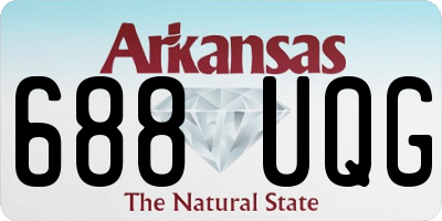 AR license plate 688UQG
