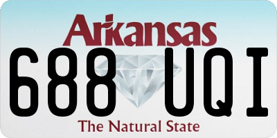 AR license plate 688UQI