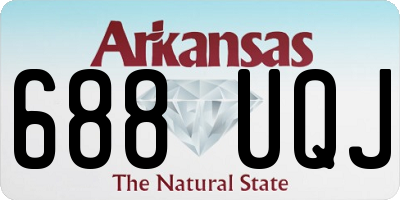 AR license plate 688UQJ