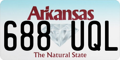 AR license plate 688UQL