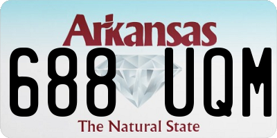 AR license plate 688UQM