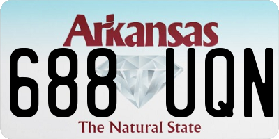AR license plate 688UQN