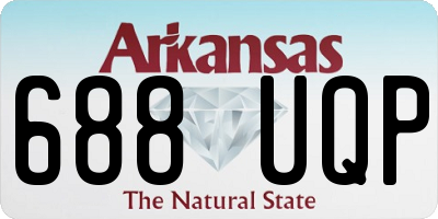 AR license plate 688UQP