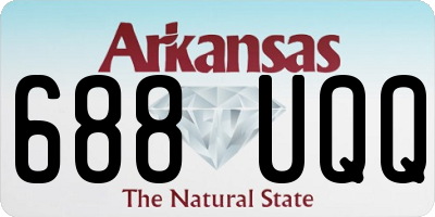 AR license plate 688UQQ