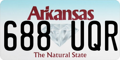 AR license plate 688UQR