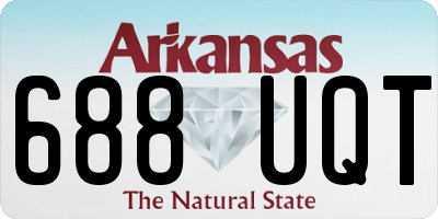 AR license plate 688UQT