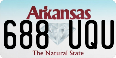 AR license plate 688UQU