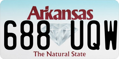 AR license plate 688UQW